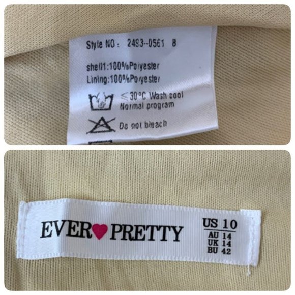 Ever Pretty Sequin Sleeveless Evening Long Festive Formal Gown Size 10 Gold - Picture 8 of 10